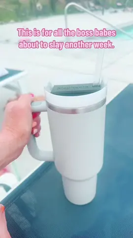 Perfect customization for yourself or that amazing boss lady/girl boss in your life. #bossbitch #bosslady #stanleyquencher #stanley #hydrate #workingwoman #bosslady #girlboss 