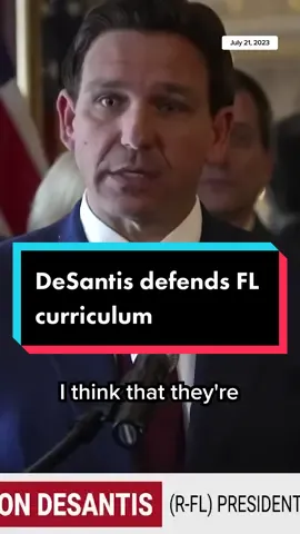 @mannyfidel explains the issue with a new #Florida school curriculum that teaches that some Black people may have benefitted from slavery.