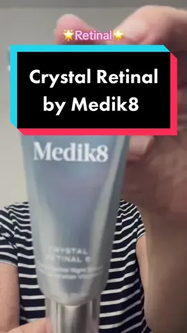 #officialmedik8giftedme their #crystalretinal I’ve incorporated it into my #skincare routine for the past several weeks, and can already see #antiaging benefits like brighter skin 🤩 #transformation #medik8 #retinoid #skincareover40 #skincareover50 @officialmedik8 