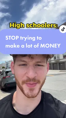 Stop trying to make a lot of money in high school. Do this instead #highschool #sidehustles #Tech #softwareengineer #computerscience #compsci 