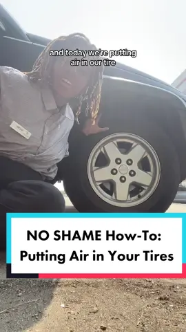 NO SHAME How-to: putting air in your tires #noshame #EduTok #howto 