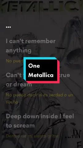 One - Metallica (Lyrics - Letra) #One #Metallica #andjusticeforall #1988 #Lyrics #Letra #Lyricspedia #Lyricsongs #Music #parati #fyp #viral