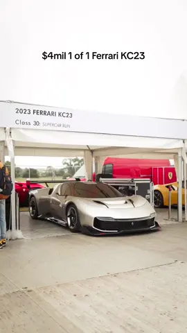 $4mil 1 of 1 Ferrari KC which made it workds debut at FOS this year. #KC23 #Ferrari #FerrariKC23 