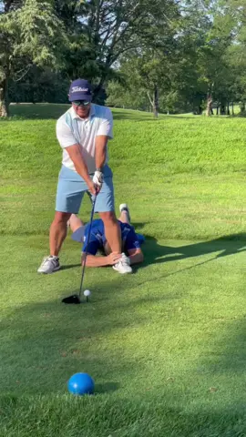 This is one way to keep that front foot from moving! #golf #golflesson #golfswing #golflife 