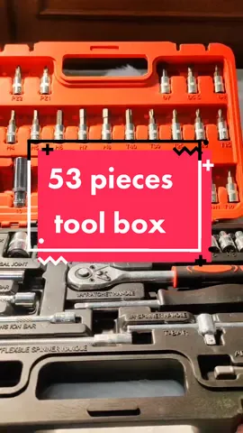 Hindi mo na kaylangan manghiram sa kapit bahay ng mga tools kapag meron ka neto. super affordable at handy ☺️ 53 pieces tool box #toolbox #tools #toolset 