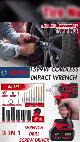 BRUSHLESS NEW upgrade 1599VF 3in1 Impact Wrench 880Nm 6 Size Cordless Electric Impact Wrench Screwdriver Drill #impactwrench #brushlessscrew #fyp #drill #car 