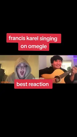 francis karel singing on omegle best reaction #omegla #franciskarel #bestreaction #abimulat @abi mulat genet 