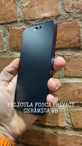 Nova película de ceramica FOSCA, com Privacidade e de alta resistencia a impactos ! 📱 #pelicula #ceramics #matte #peliculaceramica #privacy #screenprotector #peliculaprivacidade #iphone14 #iphone14pro #iphone14promax #ios #top #br #joaopessoa 