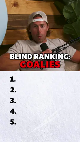 Blind Ranking current goalies in the NHL 👀 🥅 #NHL #hockey #rankings #blindranking #goalies 