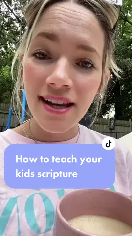 It is so important that we are getting the word into our kids hearts. They need it as an anchor for their soul. How do you teach your kids scripture? Kids are very kinesthetic, so having them do motions really helps them get involved and get some excited about the word of God! #MomsofTikTok #momlife #mominfluencer #scriptureforkids #raising godlykids 