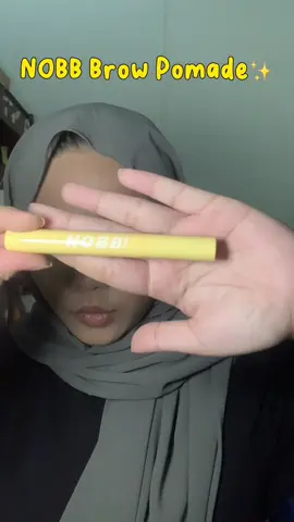 Brow gel 2 in 1 yang lagi viral nih!! favorite para kaum sat set sat set yang mau serba cepet pasti suka banget sih 🤩😍✨ #NOBBCosmetics #NOBBEyebrowPomade #PomadeOnTheGo #BrowPomade