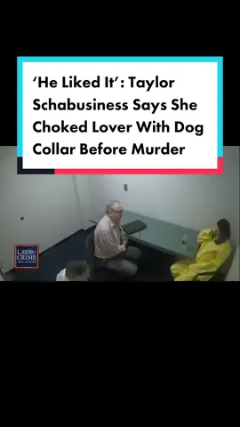 The interrogation video of #TaylorSchabusiness after she was arrested for the murder of her lover was played in court Wednesday. Schabusiness admitted she and #ShadThyrion were “smoking ice” before they started getting intimate, using dog choke collars during foreplay. “He liked it,” she said. “We were like playing around and s**t.” Schabusiness allegedly strangled Thyrion with the collar then dismembered his body. #law #lawandcrime #crime 
