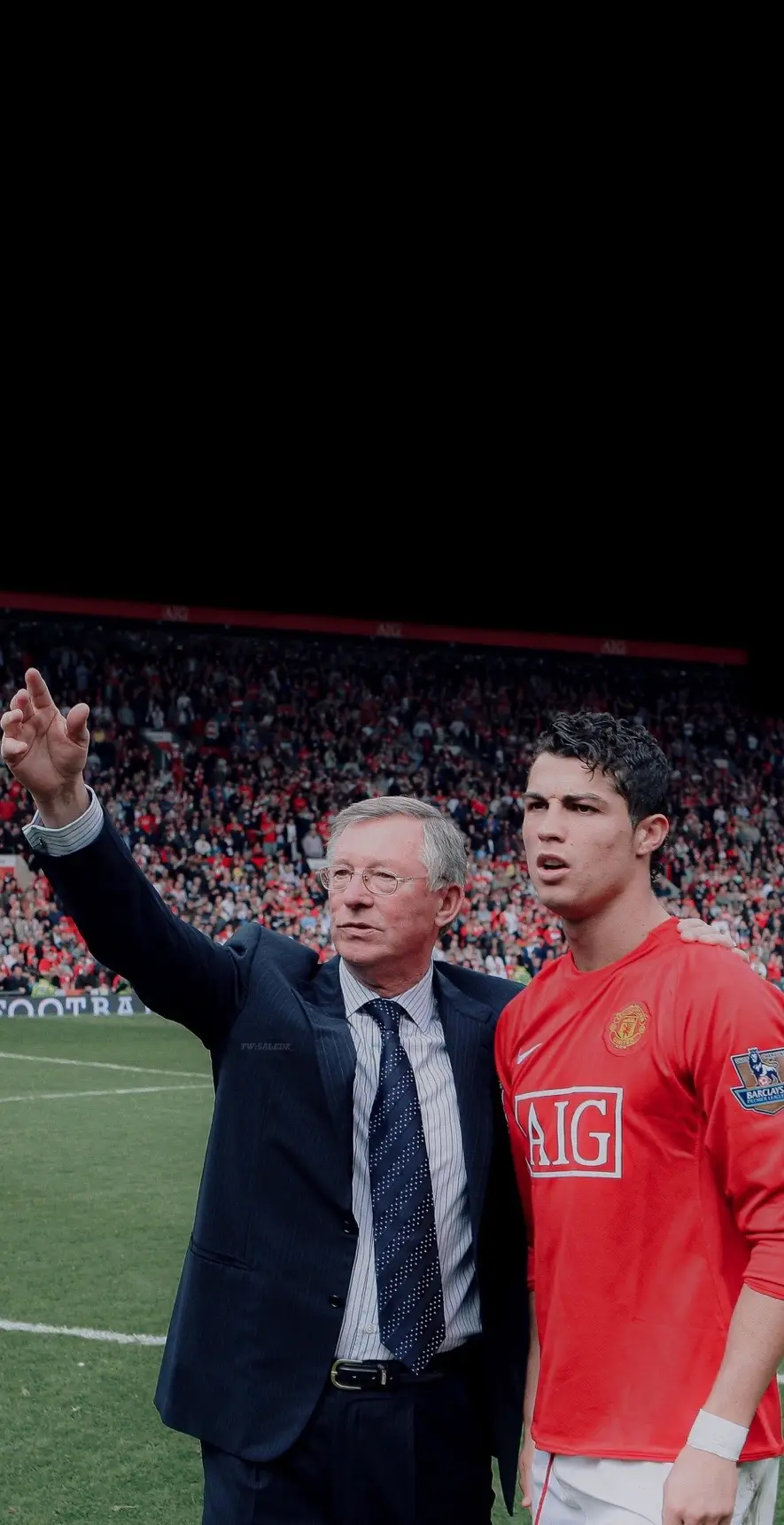 Sir Alex Ferguson❤️ #siralexferguson #cristianoronaldo #wallpaper #united #championsleague 