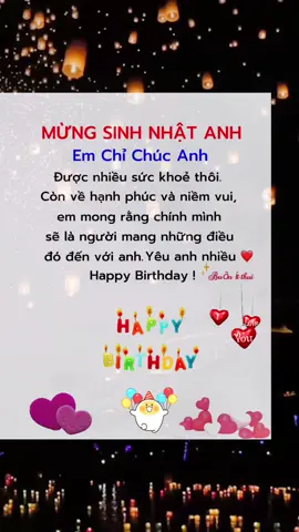 Happy Birthday anh 🥰#buonitthui_thao #buonitthui }#xuhuong #xuhuongtiktok 