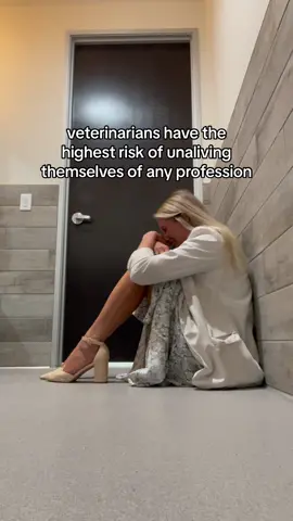 Dont worry, i am okay. (This was after a really sad euthanasia on a stressful day). But many of my colleagues are not. Between the low pay, compassion fatigue, cyber bullying, crippling student loans, and so many more factors, all of us vets need  support and gratitude from their clients and friends. Thank your vet today. 
