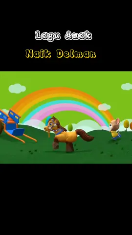 lagu anak naik delman, kartun anak #laguanak #kartun #naikdelman #animasi #fypシ 