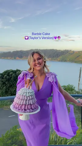 Speak Now (Taylor’s Version) x Barbie! 💜🦄🔮🪁💟☔️ My love @sarah.frec and I recreated the mesmerizing Nicole and Felicia gown that @Taylor Swift wore during long live and I got to pipe a gown shaped like a pastry!! We made a lovely lemon & chai layer cake with white chocolate & vanilla bean buttercream for our Kate 💜 Tiktok get this to my fellow swifties because wow that performance was a moment 💟✨ #taylorsversion #tserastour #speaknowtaylorsversion #longlivetaylorsversion #erastouroutfits #taylorswiftcake #barbiecake #dollyvarden #nicoleandfelicia #speaknowoutfits @Taylor Nation @Chefmaster @Spotlight 