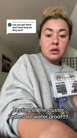 Replying to @Angel Face i would say they are water proof! Watch the video to see the results of the £10 cluster lashes!  Linked ⬇️  #clusterlashes #clusterlashestutorial #clusterlashextensions #eyelashextensions #eyelashestutorial #eyelashextension #clusterlashestutorial #tutorial #eyelashtutorial #foryou #foryoupage #foryou #foryoupage 