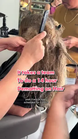 Everyone has a story. Please don’t be quick to judge. #MentalHealth #demattingspecialist #demattinghair #detanglinghair #depressionawareness #hairtok #tonehairsalon #ledafazal  #longervideos  The nicknames y’all came up with on our 14 our live 😂  💛 Yellow shirt- @sam ( Beautyhipolito)  🖤 Black shirt- @Cailin Harris353  💕Pinky, Pink Apron, Selena - @Ana Bessy Leiva  🌸 Flower Shirt, pink gloves- me  Thank you all for your kind words, encouragement, and donations that helped pay a portion of her service 💕