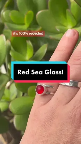 I have already made lots of videos about the history of sea glass, but i thought i’d remake them! #redseaglass #seaglassjewellery #silversmith #fyp #viral 