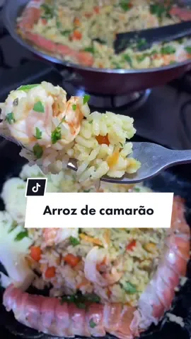 Arroz de camarão com lagostinha