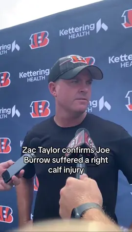 Zac Taylor spoke to the media after Joe Burrow was carted off the field at practice #joeburrow #calfinjury #nfl #bengals 