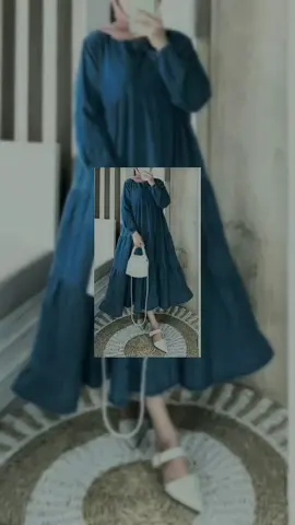 stone midi dress jeans wash denim levis dress gamis jeans wanita #stonemididress  #fyp 