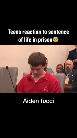 He looks completely unfased😧 #aidenfucci #tristanbailey #tristanbailey🕊❤️ #crime #murder #teenmurderers #lifeinprison #foryoupage #genjiwashe #trending #fypシ゚viral 