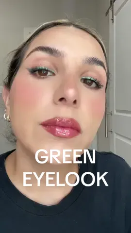 GRWM GREEN MAKEUP #grwm #greenmakeup #fyp 
