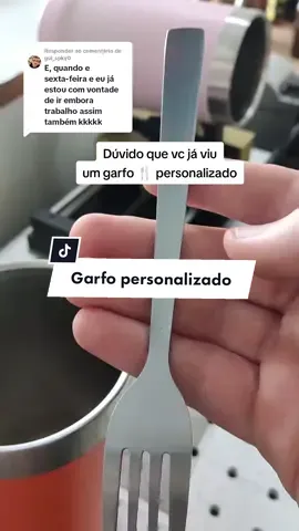 Respondendo a @gui_spky0 garfo personalizado a laser ! #vilalaser #fiberlaser #garfo 