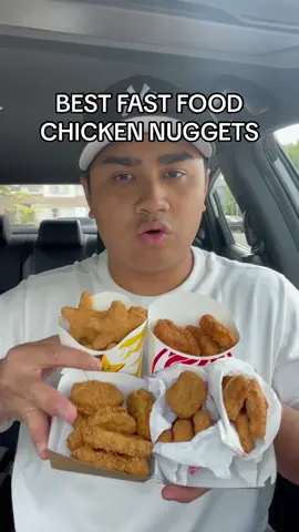 Who has the best fast food chicken nuggets? #fyp #foryou #mcdonalds #wendys #burgerking #carlsjr #jackinthebox #fastfood #chicken #nuggets #tastetest #review #mukbang #Foodie 