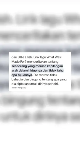 billie eilish - what was i made for #billieeilish #maknalagu #spotifywrapped #TikTokPromote #barbie #xyzbca 