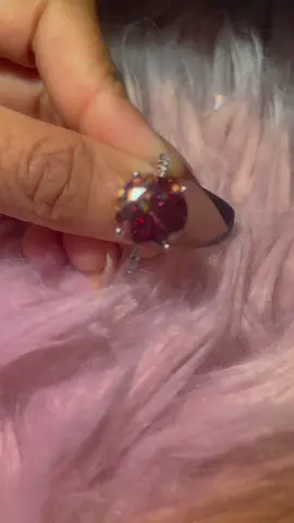 Show your fierce side with this grand round ruby. 💪❤️ #jewelries #moissanaite #fypシ 