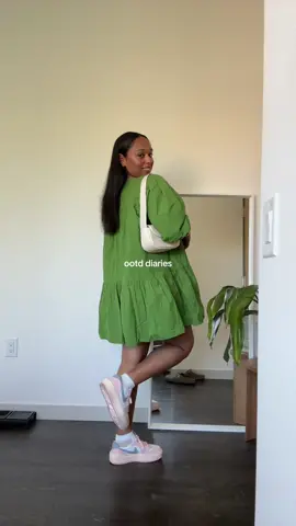 episode nine | headed to an influencer event & i don’t care that ive worn this dress at least 10 times this summer already 🥬 #sustainablefashion #oakandfort #fyp #OOTD #ootddiaries #fy #aestheticootd #aestheticoutfits #fypシ #fypage #ootdfashion #ootdinspo #thrifted #thriftedfashion #statusanxiety #airjordan #airjordanootd #nikeootd #fashioninspo #fashiontok #vintagefashion #repeatoutfits #repeatoffender #repeatootd 