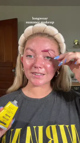 It is hot as HECK in Iowa 🥵 need this makeup to lastttttt #summermakeup #summerproofmakeup #longwearmakeup 
