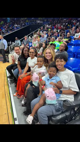 Come with us to a Dallas Wings game! A family tradition that started when they were the Detroit Shock! 🏀🧡 #WNBA #dallaswings #detroitshock #familytime #memories #basketball 
