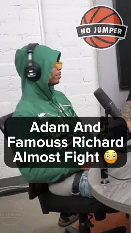 #Adam22 and #FamoussRichard almost fought on the podcast! 😳😂