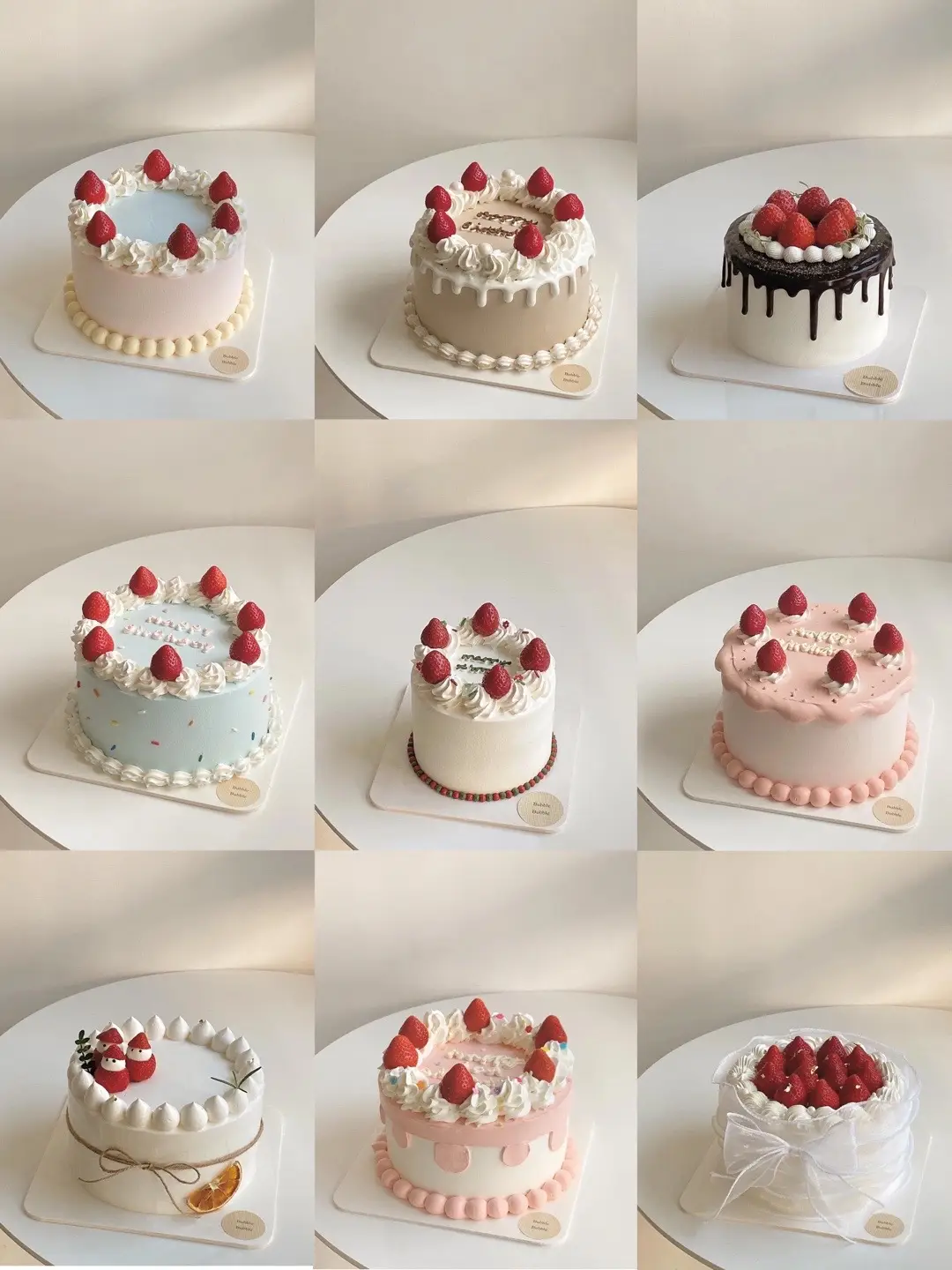 STRAWBERRY CAKE 🍓🍓 Follow mình để cập nhật những mẫu bánh xinhh nheee🤭🤭 #birthdaycake #cakedecorating #banhsinhnhat #strawberry #xuhuong #cake 