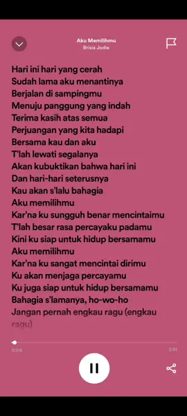 Aku Memilihmu - Brisia Jodie & Fabio Asher #akumemilihmu #brisiajodie #fabioasher #laguviral #lagubaper #lagugalau #lyrics #lirik #lirikspotify #fyp #fypシ 