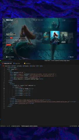 How to Create an Animated & Responsive Movie Website Landing Page | HTML, CSS & javaScript, Carousel, check out the full coding show at https://youtu.be/NU6BqU67Lv8 #cssanimation #webdesign #htmlcss #csseffects #javascript