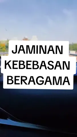 JAMINAN KEBEBASAN BERAGAMA