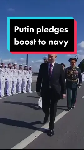 Vladimir Putin announces more navy ships to enter combat this year. The Russian president made the announcement in a speech while attending a parade in St Petersburg to mark the country's Navy Day. A total of 30 ships of different types will enter combat, including a Merkury corvette. Watch more:  @Sky News  #Putin #Vladimir #VladimirPutin #Russia #Navy #RussianNavy #Ukraine #war #navyday