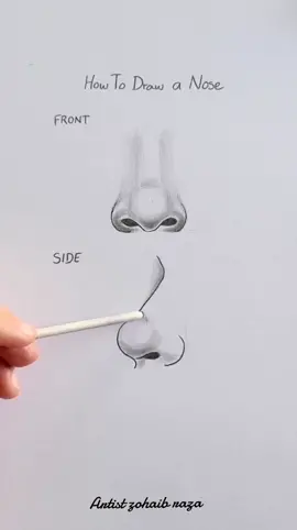 How to draw nose 👃esay and basic method for beginners Artists  #artistzohaibraza #zohaibraza #nose #nosepainting #nosesketch #sketchnose #nosepainter #art #sketch #drawing #drawingsketch #drawingart 