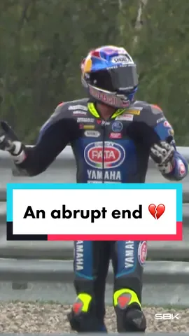 After an incredible fight for the lead, @Toprak Razgatlıoğlu’s race ends at the exit of Turn 2 💔 #CZEWorldSBK 🇨🇿#WorldSBK #motorcycle #Motorsport #racing #sportsontiktok 