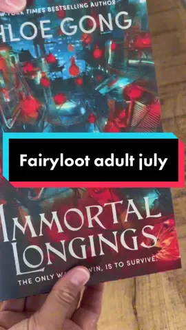 Unboxing the fairyloot july adult book ✨ #foryou #foryoupage #BookTok #reading #fairyloot #fairylootunboxing #unboxing #fairylootadultbox #chloegong #immortallongings 