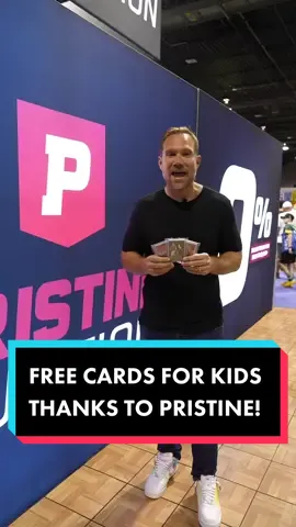 Thanks to our friends at @Pristine Auction we were able to gift football cards to kids around the National! #CardShows #SportsCards #NSCC2023 