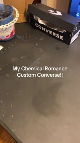 Had a blast making this custom order!! Looking for custom shoes?? Shoot me a msg!! #mychemicalromance #mychemicalromanceart #customshoes #customconverse #converse #emo #emokid #elderemo #emoisnotdead 