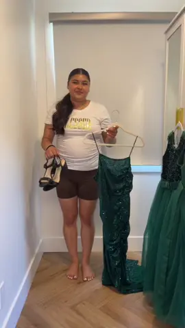 Quinceañera guest outfit. #Summer #quince #emeraldgreendress #guest The curls didn’t last in this California summer heat. ☺️💚