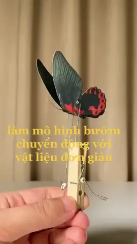 làm mô hình bướm chuyển động với vật liệu đơn giản #hướngdẫnthủcôngsưutầm #buzyshop #hcm #cantho #handmade #DIY #thucong #tip #fyp #viral #xuhuong #LearnOnTikTok #movingarchitecture #movingmodel #paperclip #woodenpaperclip #inspiration #butterfly 