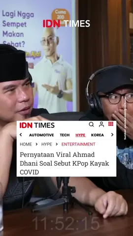 Ahmad Dhani Sebut KPop Kayak COVID . Ahmad Dhani dan Ari Lasso menjadi bintang tamu di podcast Deddy Corbuzier baru-baru ini. Dalam podcast tersebut, Deddy Corbuzier sempat menyinggung soal KPop. Ia meminta pendapat kepada Ahmad Dhani, terkait anak muda zaman sekarang yang sangat menyukai KPop . Mantan suami Maia Estianty ini langsung menyuarakan pendapatnya. Baginya, KPop seperti COVID #idntimes #idntimeshype #idntaiment #tiktokberita #tiktoktainment #KPop #indonesia #musik #AhmadDhani #DeddyCorbuzier #AriLasso #covid19 #covid 